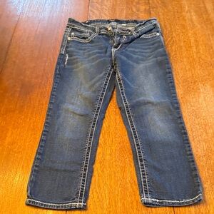 Stylish Blue Cropped Women's Jeans